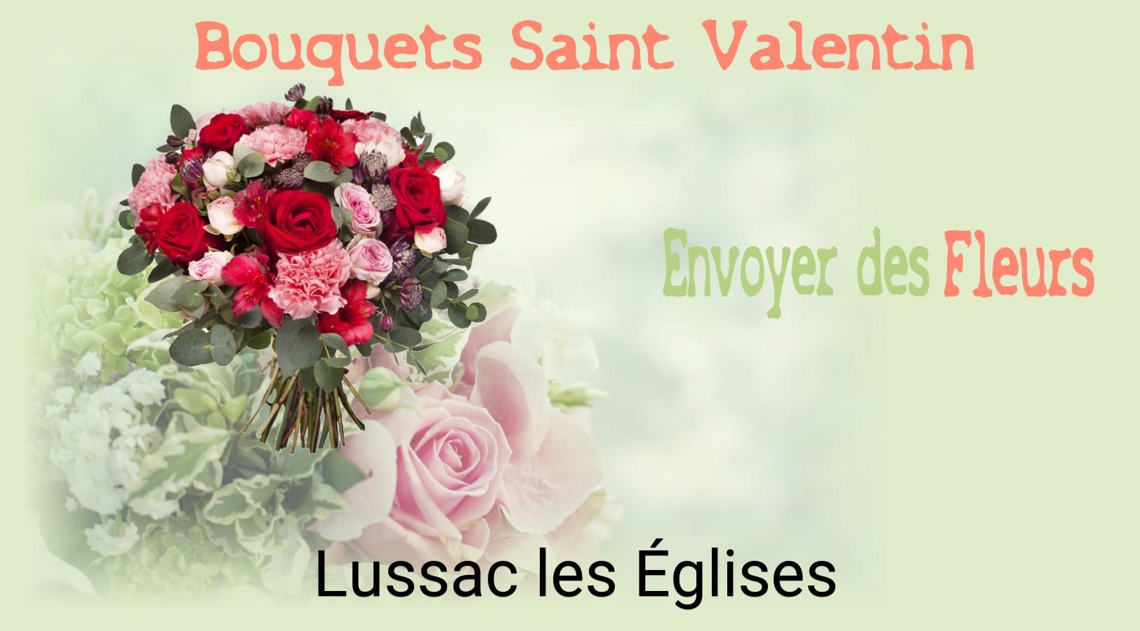Roses de Saint-Valentin livrées à Lussac-les-Églises